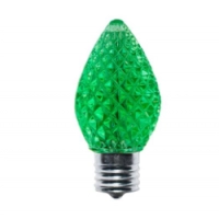 C7 Faceted Bulbs GREEN