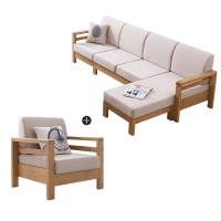 Wooden fabric luxury sofa sets 