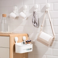 Drill-free Suction Hook Bathroom Kitchen Rack